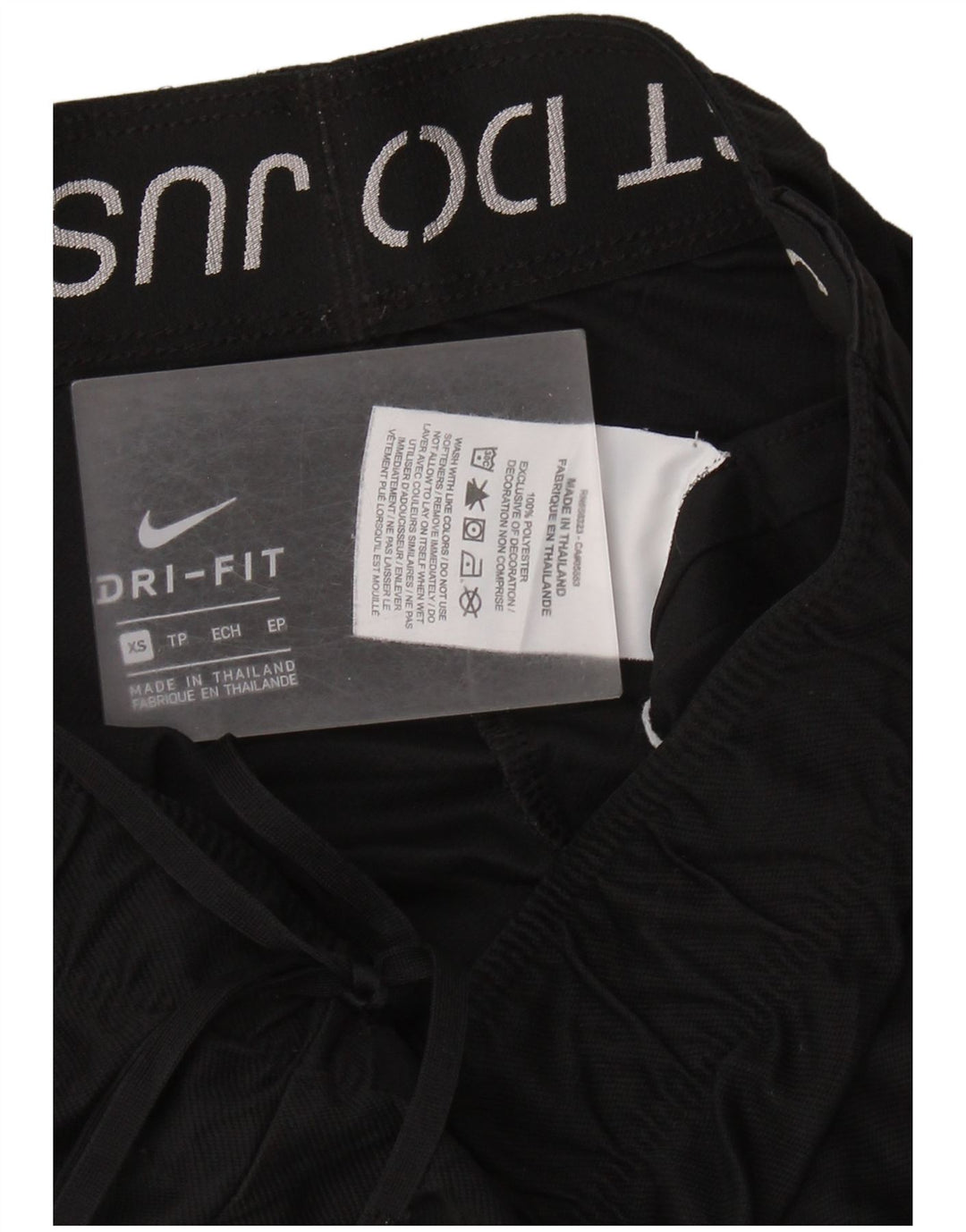 NIKE ženske kratke sportske hlače Dri Fit UK 6 XS crni poliester
