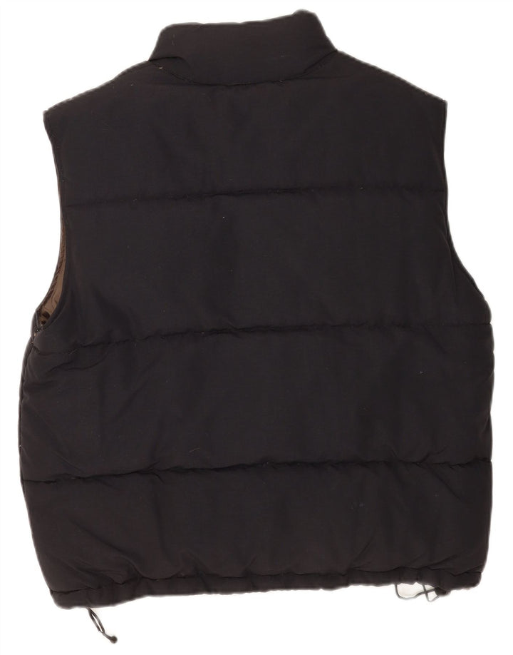 Kenvelo Mens Padded Gilet UK 38 Srednji crni najlon