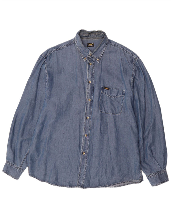 LEE muška košulja XL plava Tencel