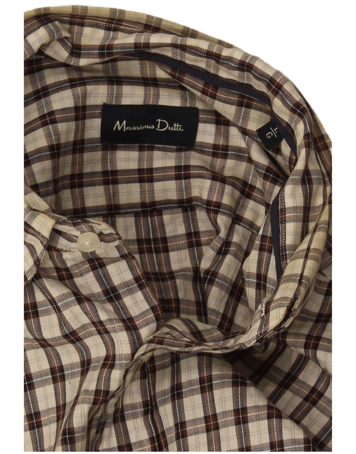 Massimo Dutti muška flanelska košulja velikog smeđeg karira