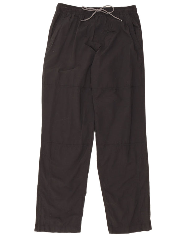 MARKS & SPENCER Mens Regular Fit Chino Trousers W33 L33 Black Cotton