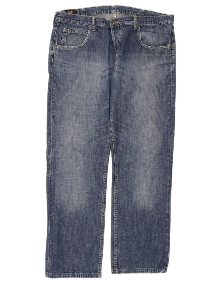 Lee Mens Freeburn Straight Jeans W40 L32 Plavi pamuk