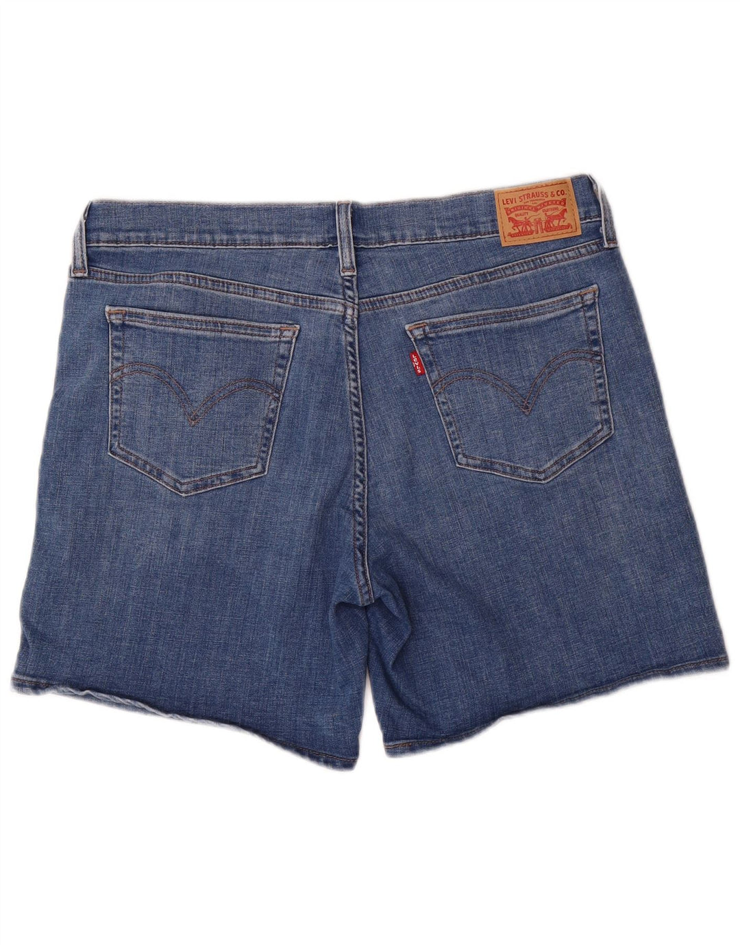 Levi's ženske traper kratke hlače W30 srednje plavi pamuk