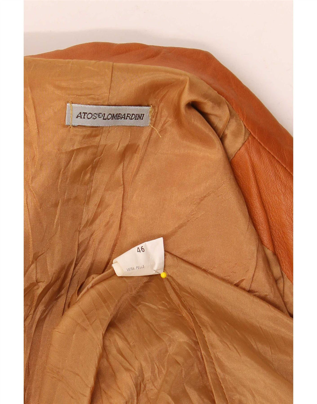 Atos Lombardini ženska kožna jakna sa 3 gumba IT 46 Large Brown