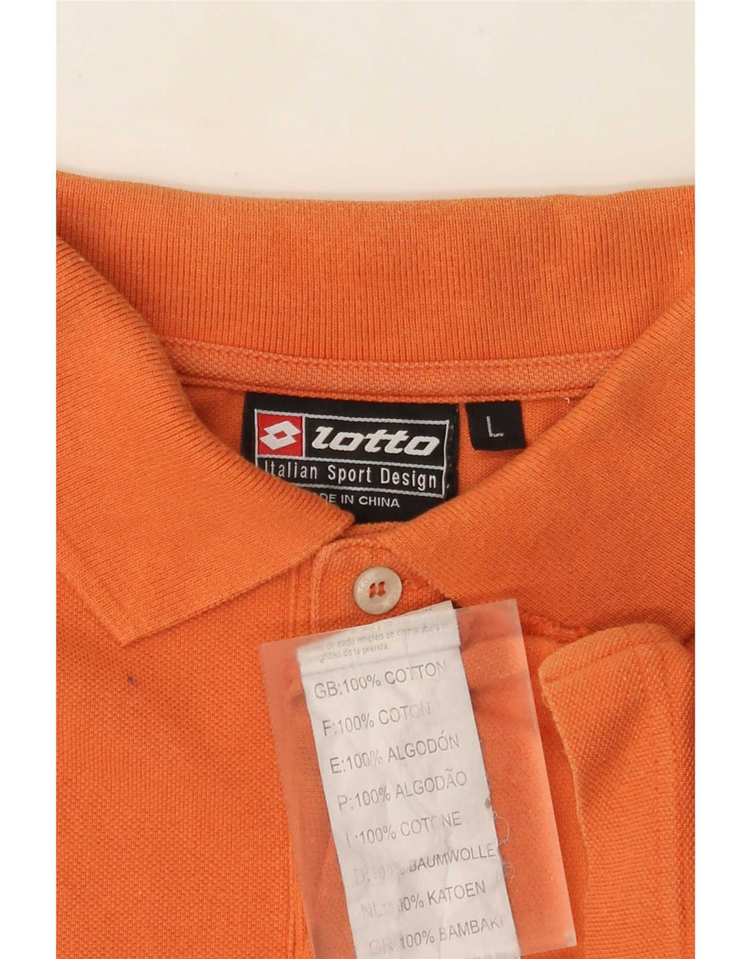 Lotto muška polo majica velika narančasta pamuk