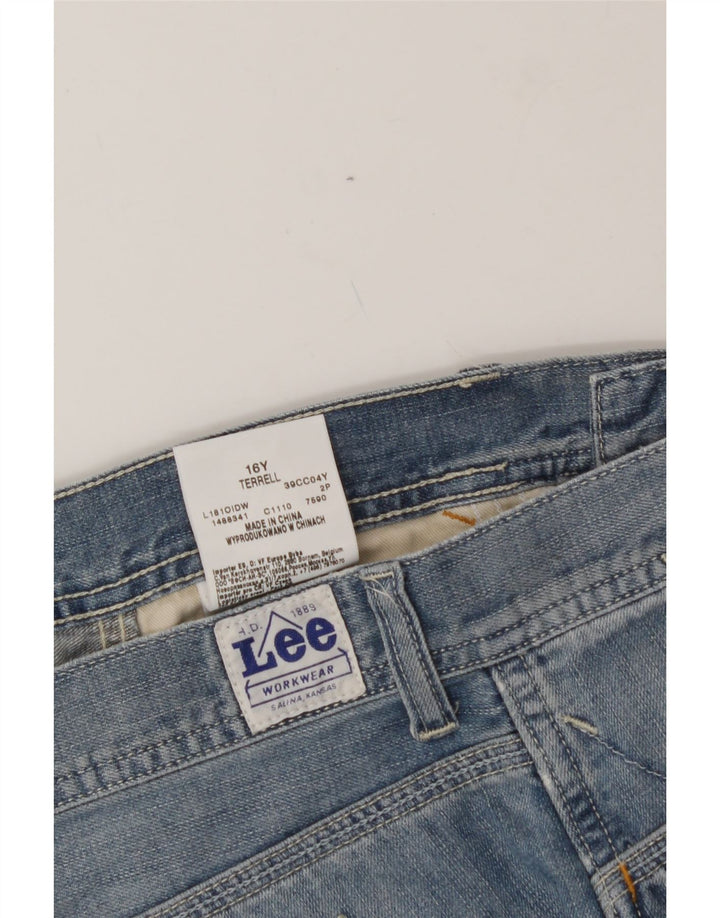 LEE Boys Denim Shorts 15-16 Years W30  Blue Cotton Vintage Lee and Second-Hand Lee from Messina Hembry 
