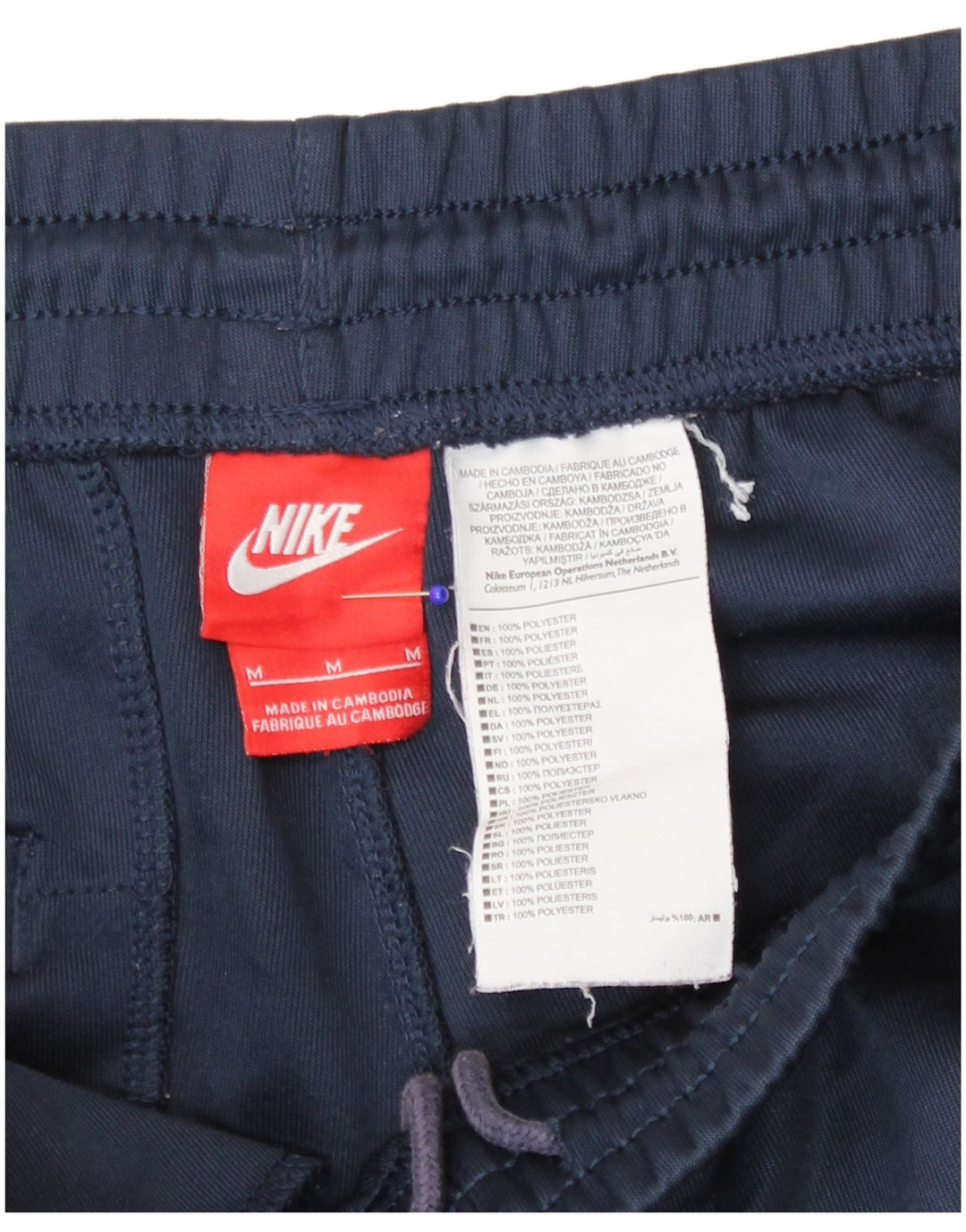 Nike muške sportske kratke hlače srednje tamnoplave poliesterske boje