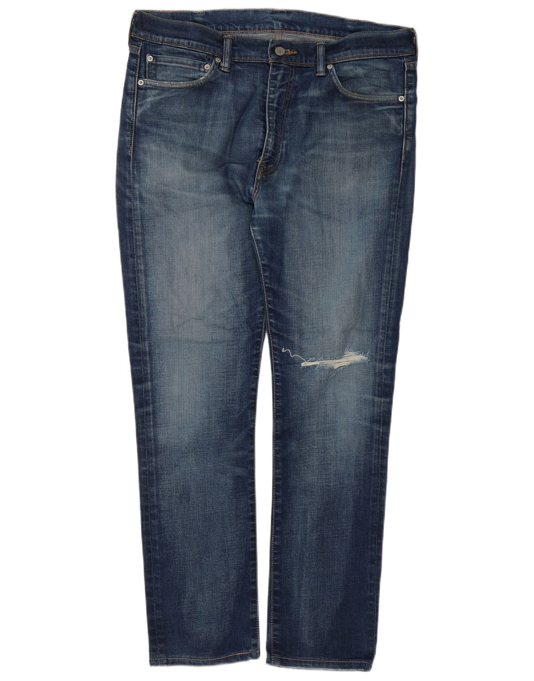 Levi's muške 510 uske traperice s oštećenim izgledom W38 L30 plavi pamuk