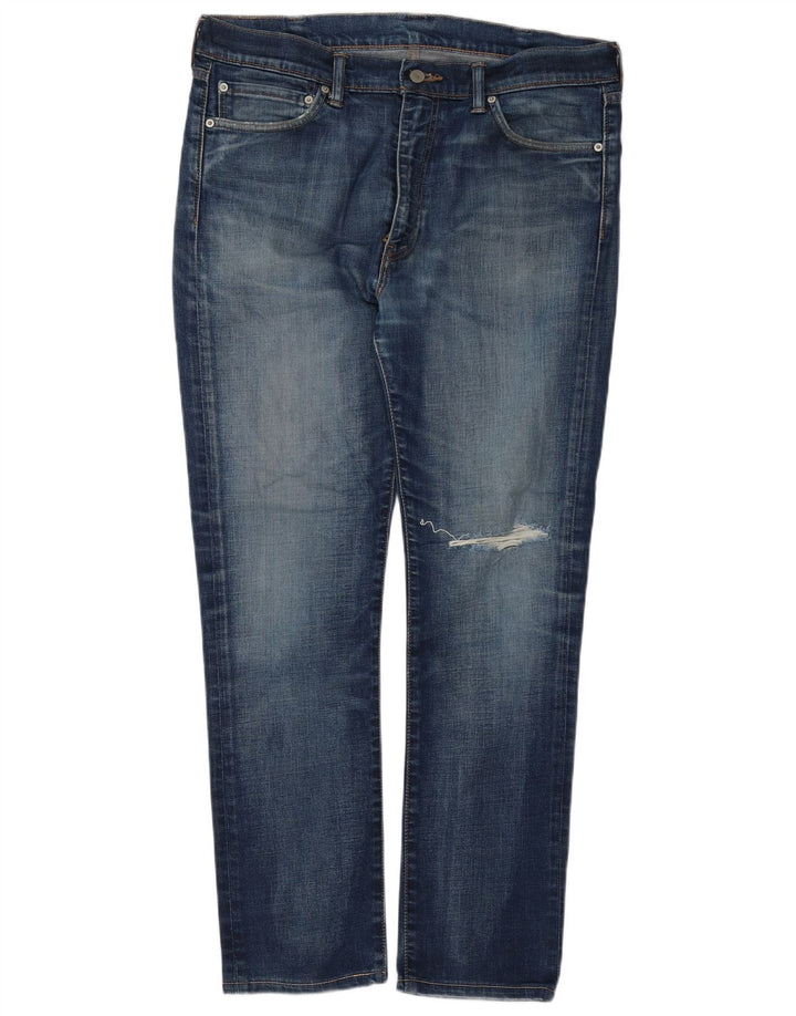 Levi's muške 510 uske traperice s oštećenim izgledom W38 L30 plavi pamuk