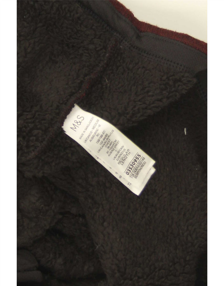 Marks & Spencer muška šerpa trenirka, gornja jakna, srednji bordo poliester