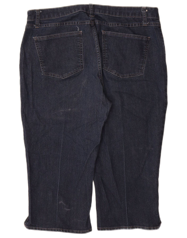 LEE Ženske kapri traperice srednjeg rasta US 14 Large W34 L19 tamnoplave