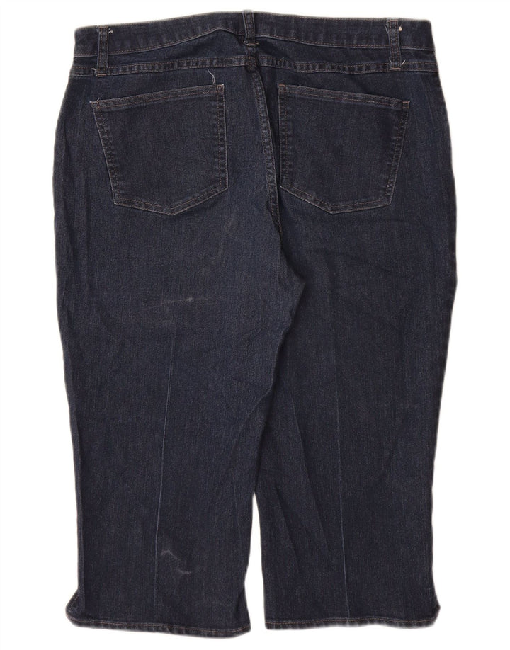 LEE Ženske kapri traperice srednjeg rasta US 14 Large W34 L19 tamnoplave