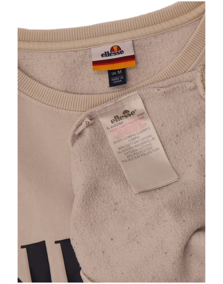 Ellesse Ženski džemper s grafičkim motivima UK 14 Srednje bijeli pamuk