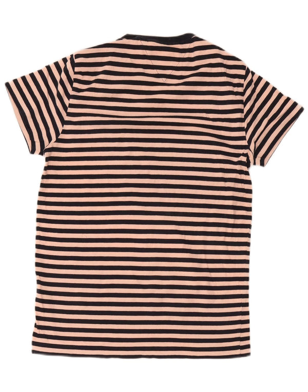 Tommy Hilfiger ženska uska majica kratkih rukava UK 10 Mala ružičasta prugasta
