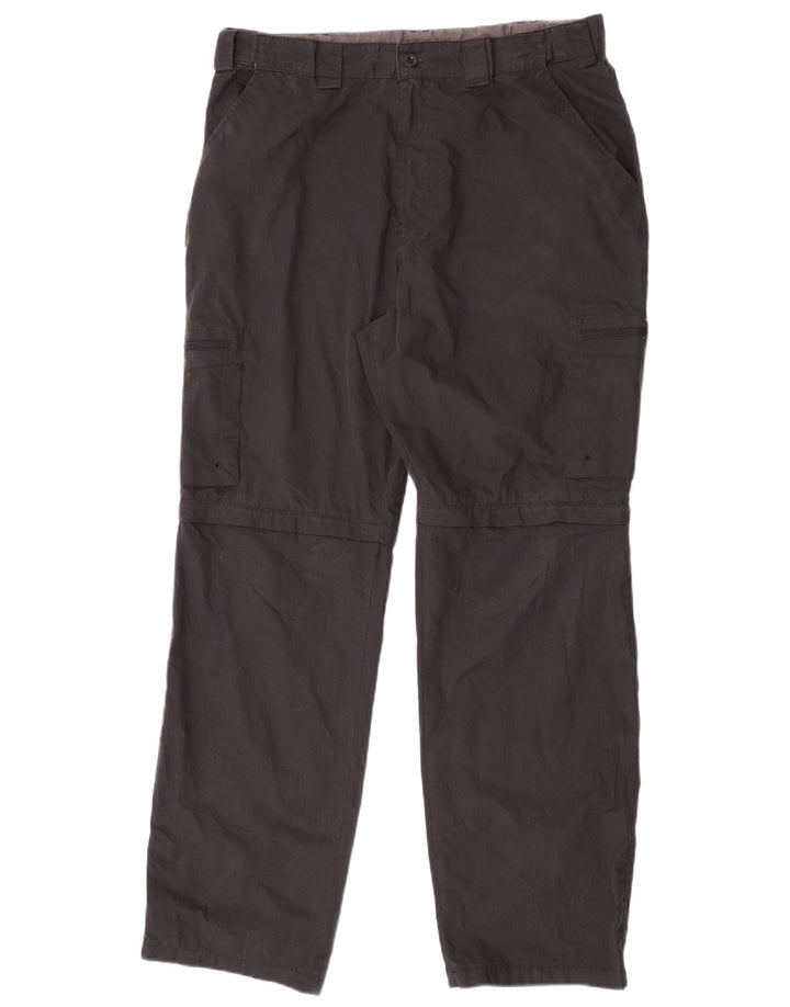 Mountain Warehouse muške ravne kargo hlače W36 L31 crni poliester