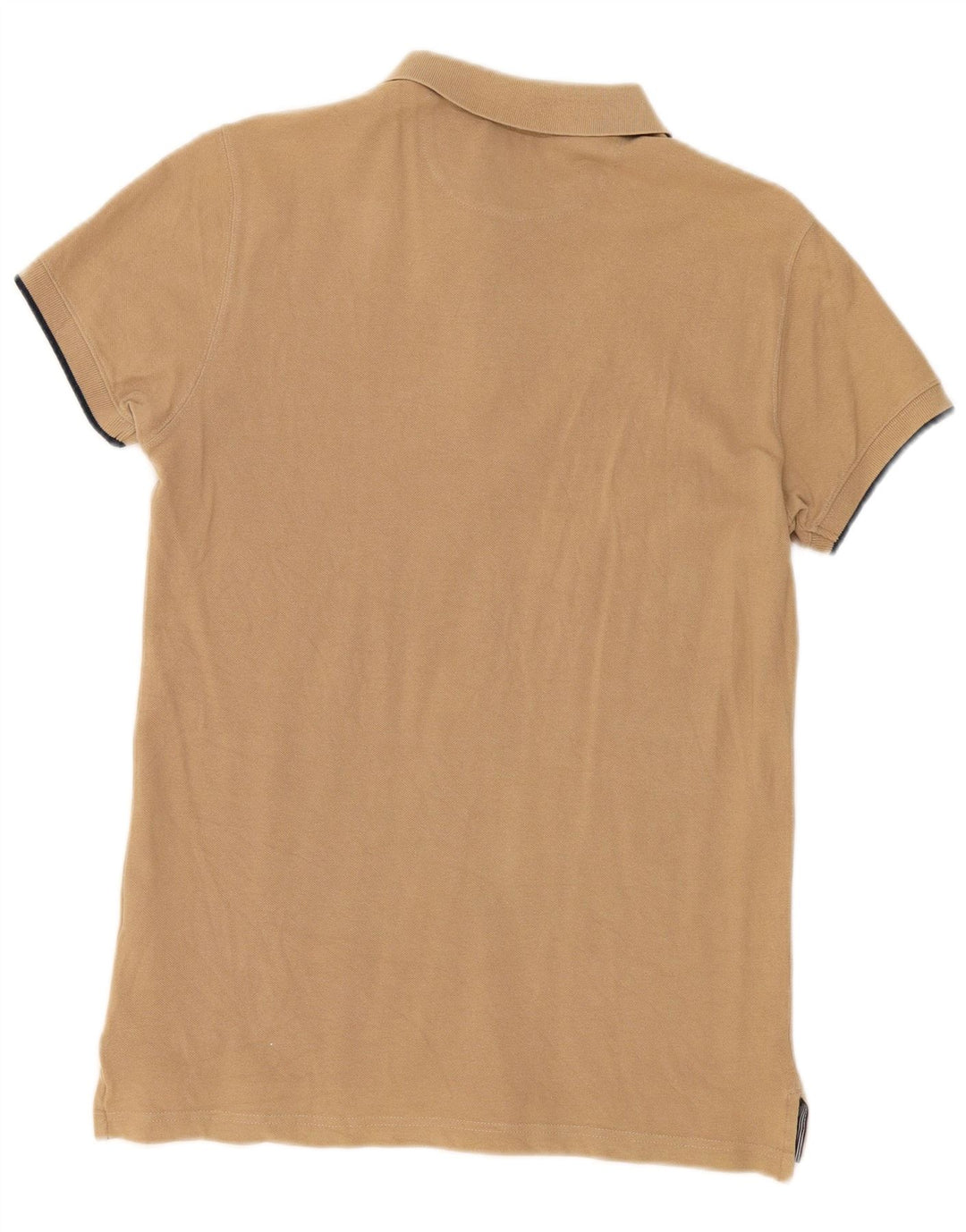 Muška uska polo majica Massimo Dutti, srednje bež pamuk