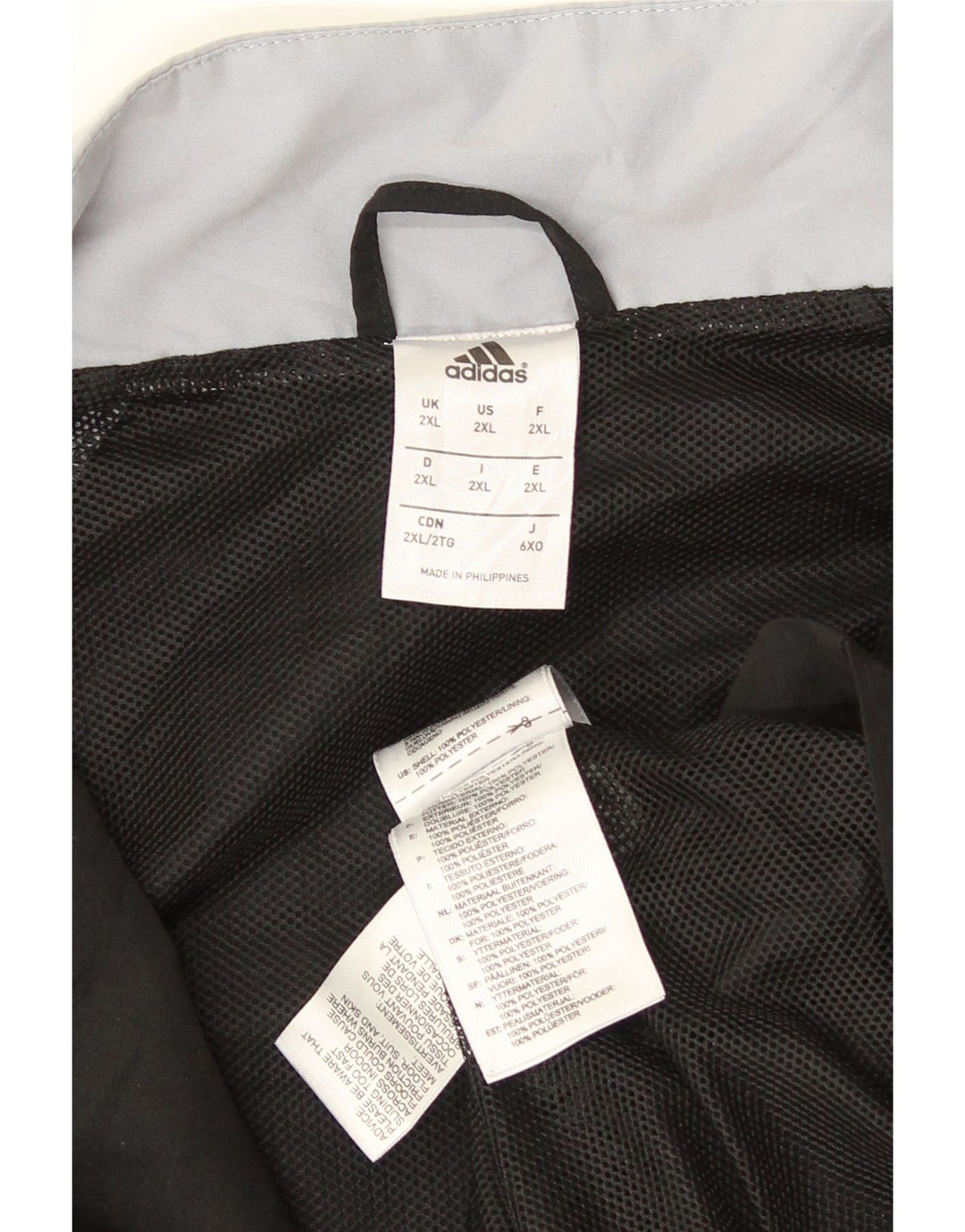 Adidas muška trenirka gornja jakna 2XL crne poliesterske sportske boje