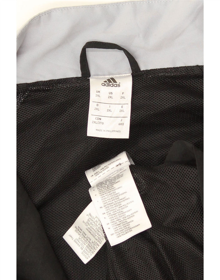 Adidas muška trenirka gornja jakna 2XL crne poliesterske sportske boje