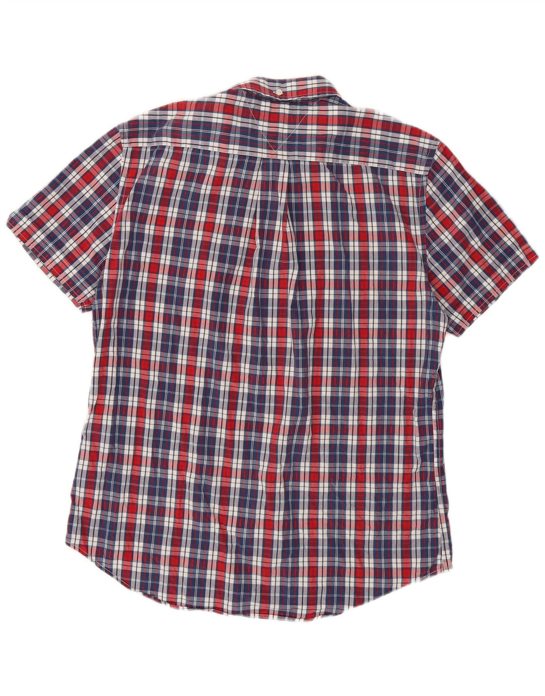 Tommy Hilfiger muška košulja kratkih rukava prilagođenog kroja, veliki tamnoplavi karirani komad