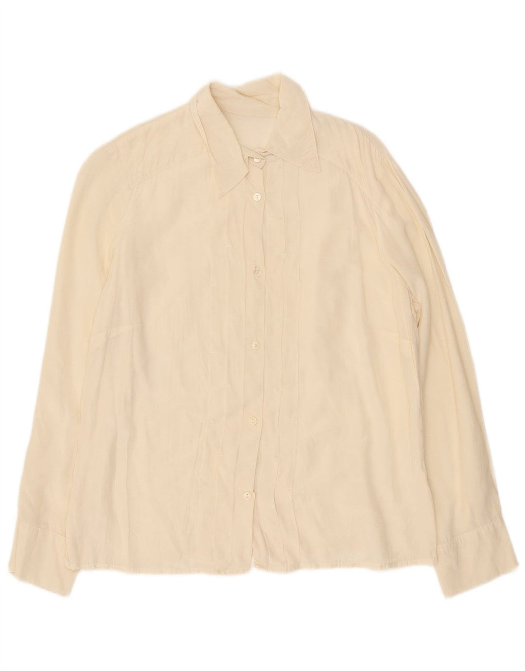 Vintage ženska svečana košulja UK 16 Large Off White