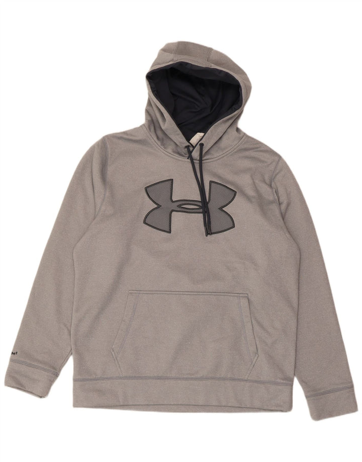 UNDER ARMOUR Muška majica s kapuljačom s kapuljačom, veliki sivi poliester