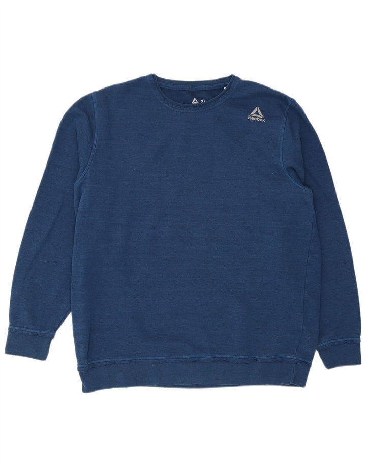 Reebok muška majica s kratkim rukavima XL tamnoplavi pamuk
