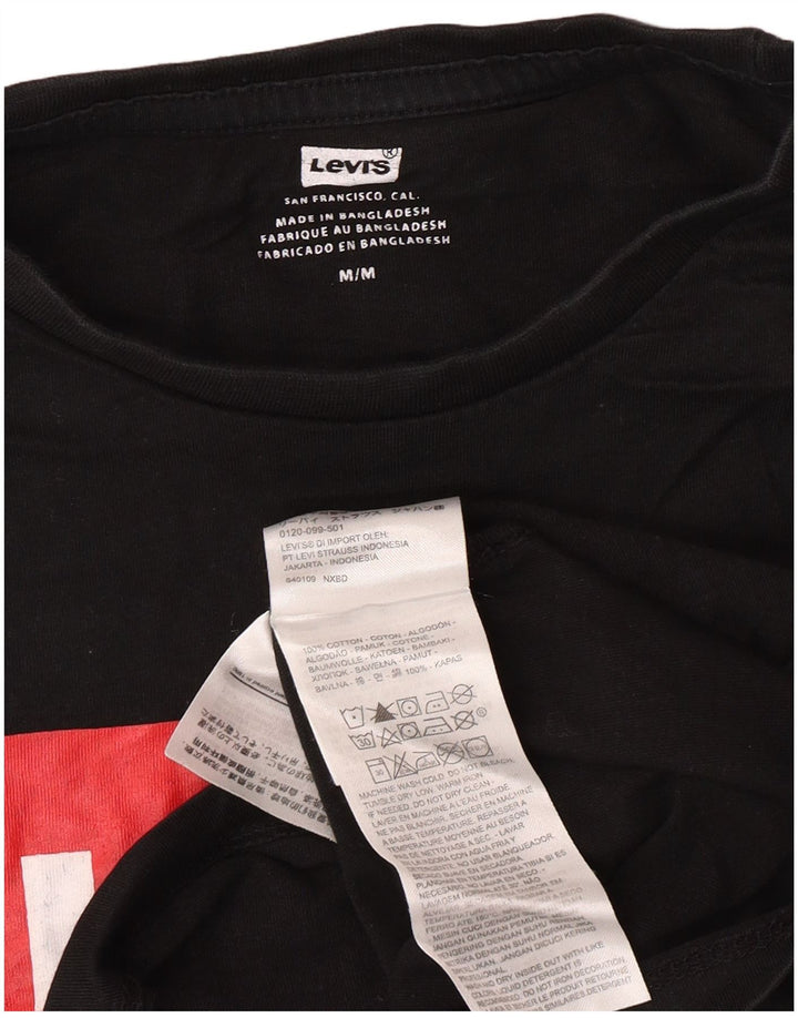Levi's muška majica kratkih rukava srednje veličine, crni pamuk