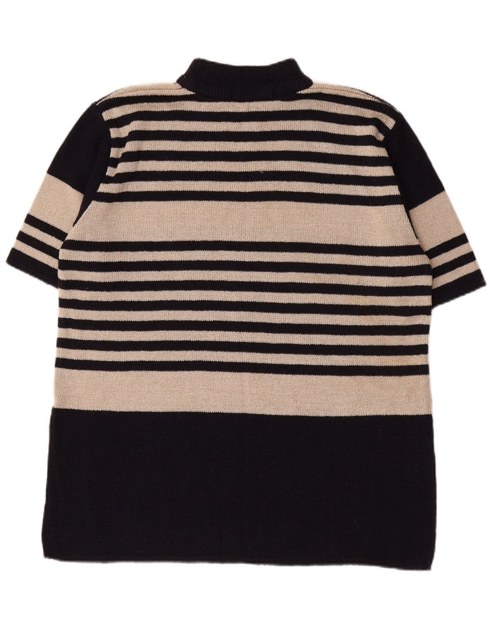 ST. BERNARD Ženski džemper s kornjačevim ovratnikom UK 14/16 Velike crne pruge