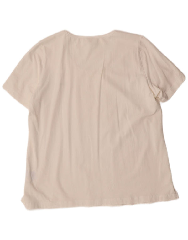 CHAMPION Ženska udobna majica kratkih rukava UK 20 2XL bijeli pamuk