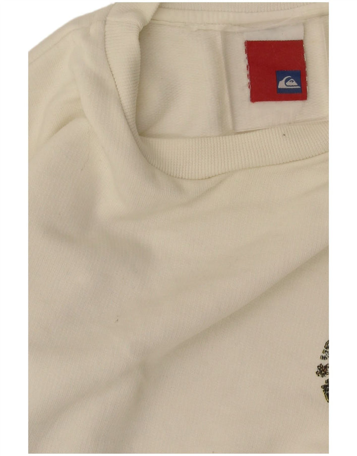Quiksilver Boys Graphic Sweatshirt Džemper 11-12 godina bijeli