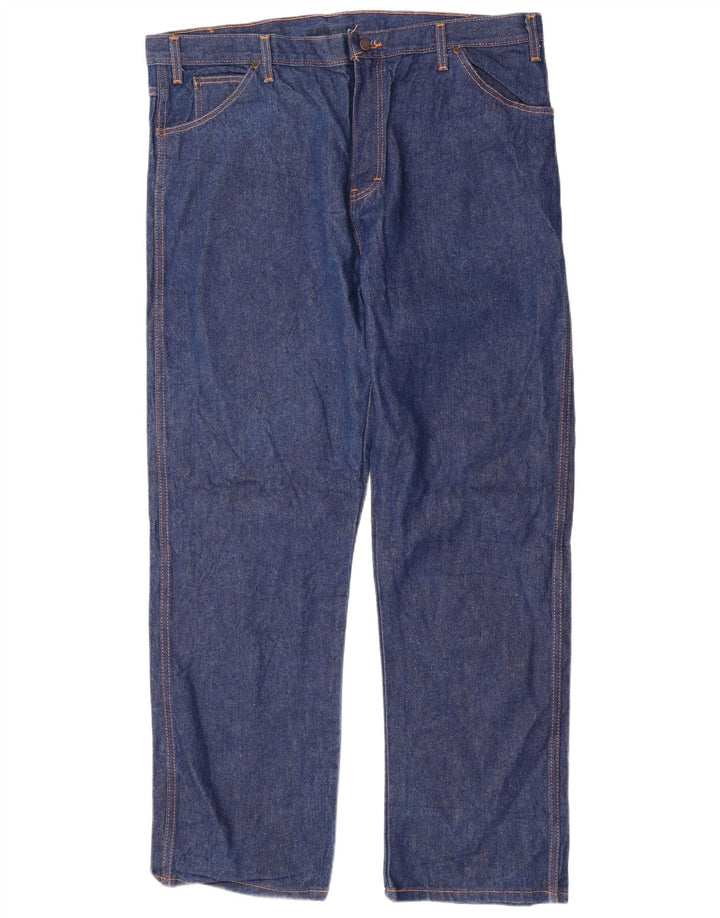 DICKIES Muške ravne traperice regularnog kroja W42 L34 plavi pamuk