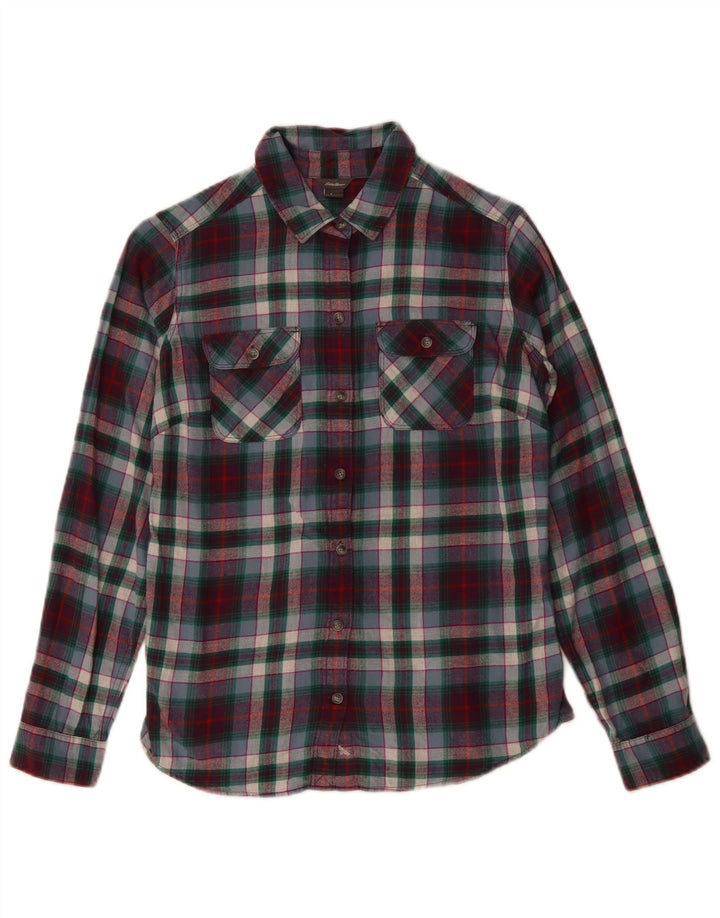 Eddie Bauer Ženska flanelska košulja UK 10, pamuk u šarenom karu