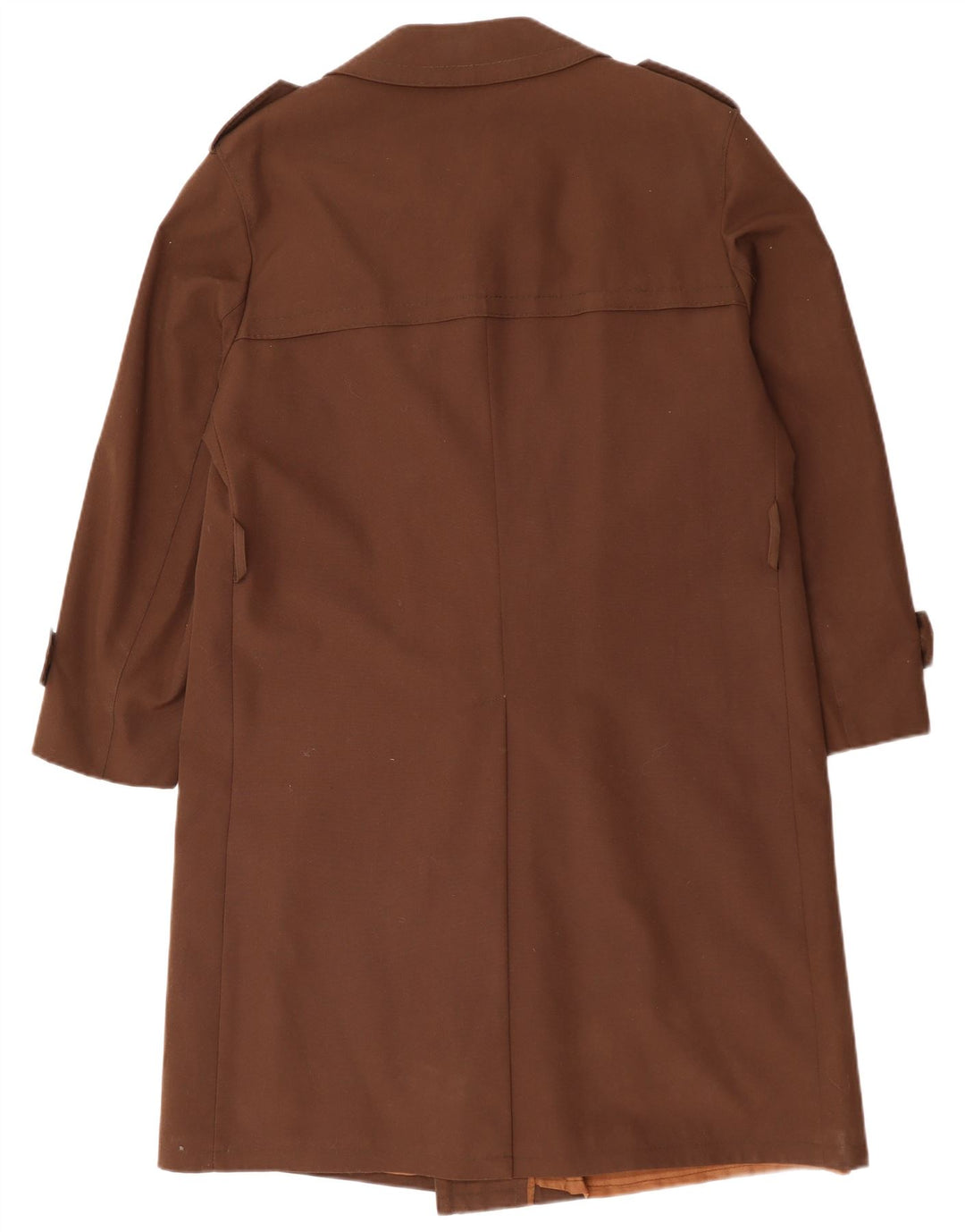 Vintage muški kaput s dvostrukim kopčanjem UK 38 srednje smeđe boje