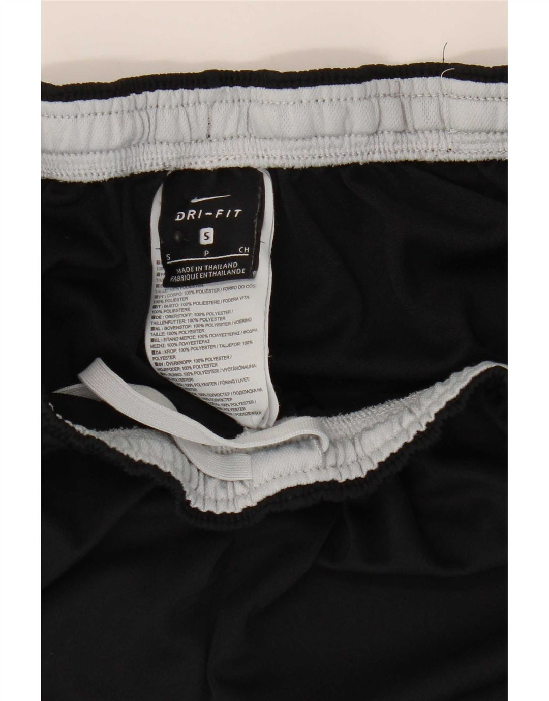 Nike muške Dri Fit hlače za trenirku male crne poliesterske boje