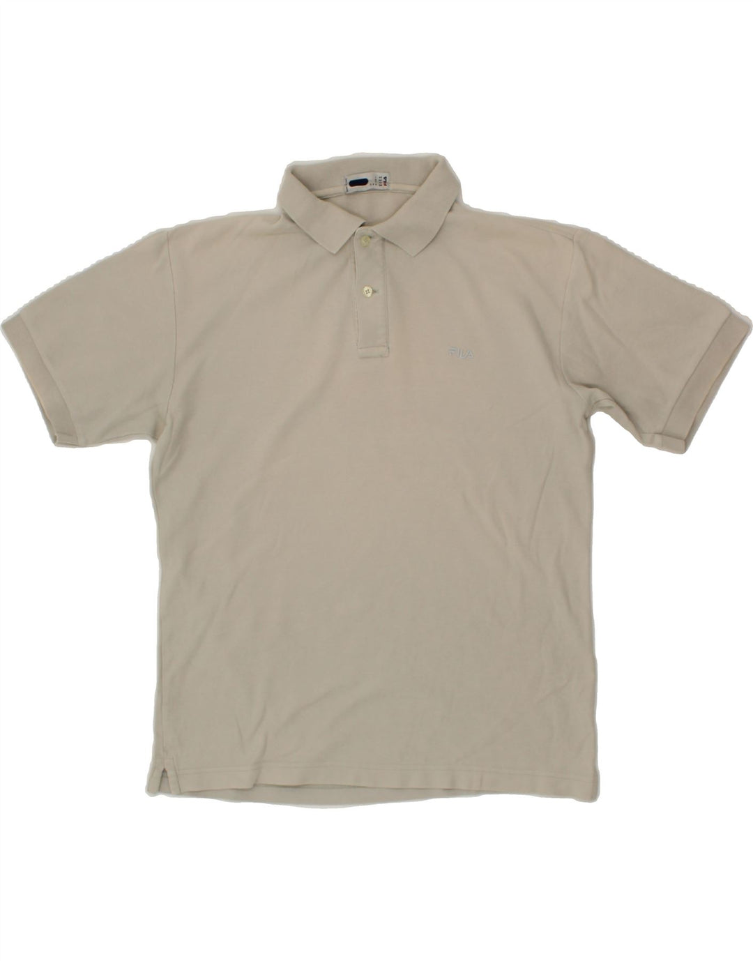 FILA Mens Polo Shirt IT 48 Medium Grey Cotton Vintage Fila and Second-Hand Fila from Messina Hembry 
