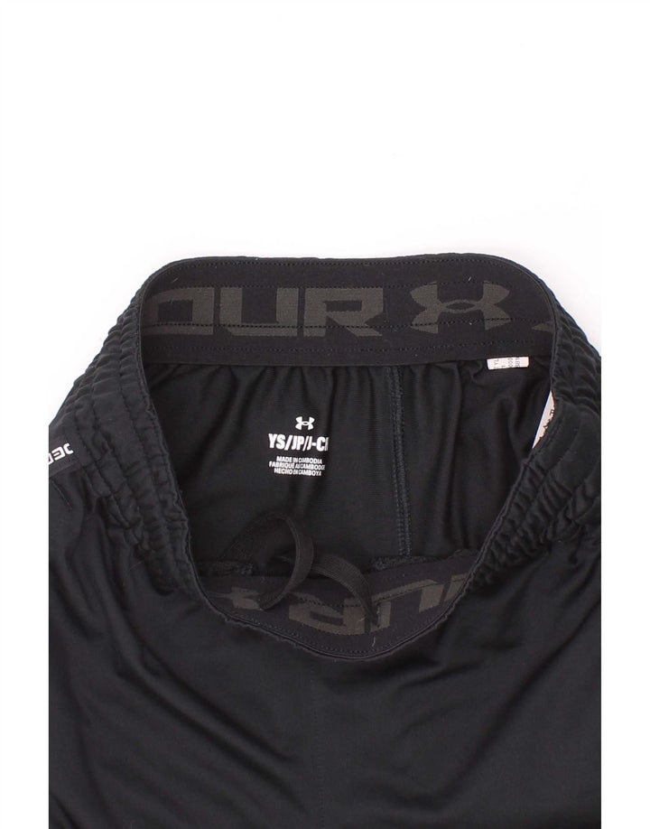 Under Armour Boys Graphic Sport Shorts 7-8 Years Small Black Poliester