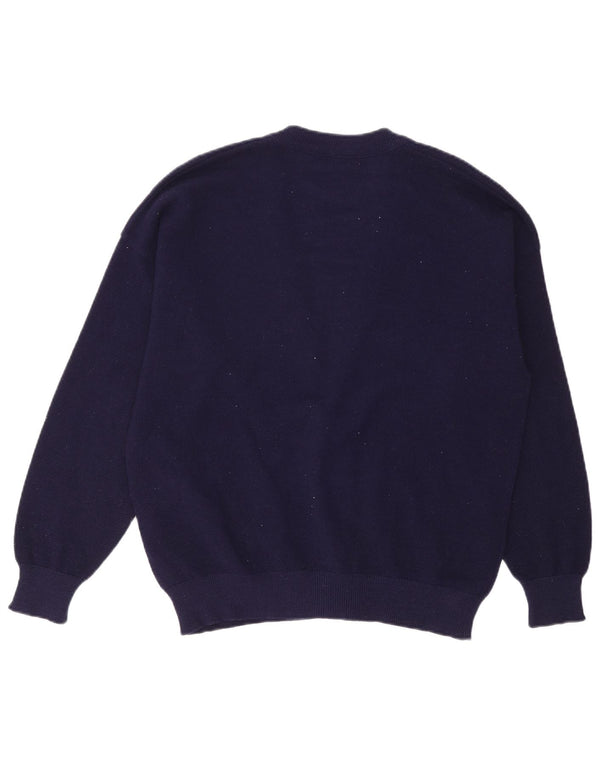 Lacoste muški kardigan pulover veličina 6 XL tamnoplava vuna