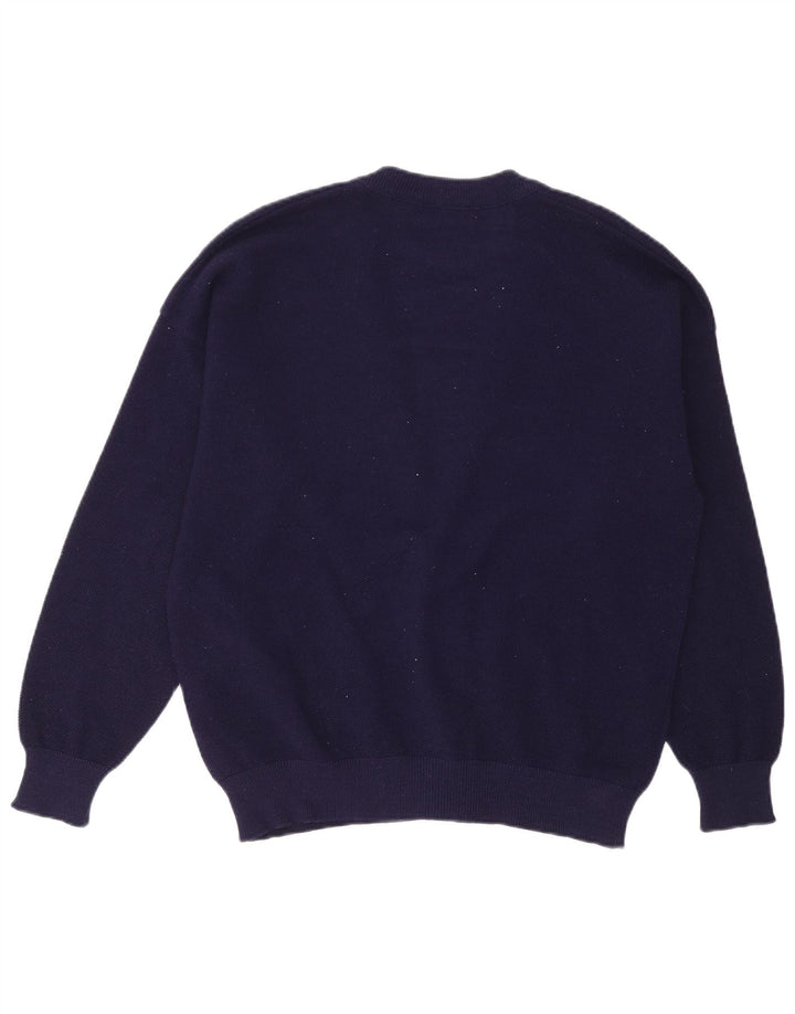 Lacoste muški kardigan pulover veličina 6 XL tamnoplava vuna