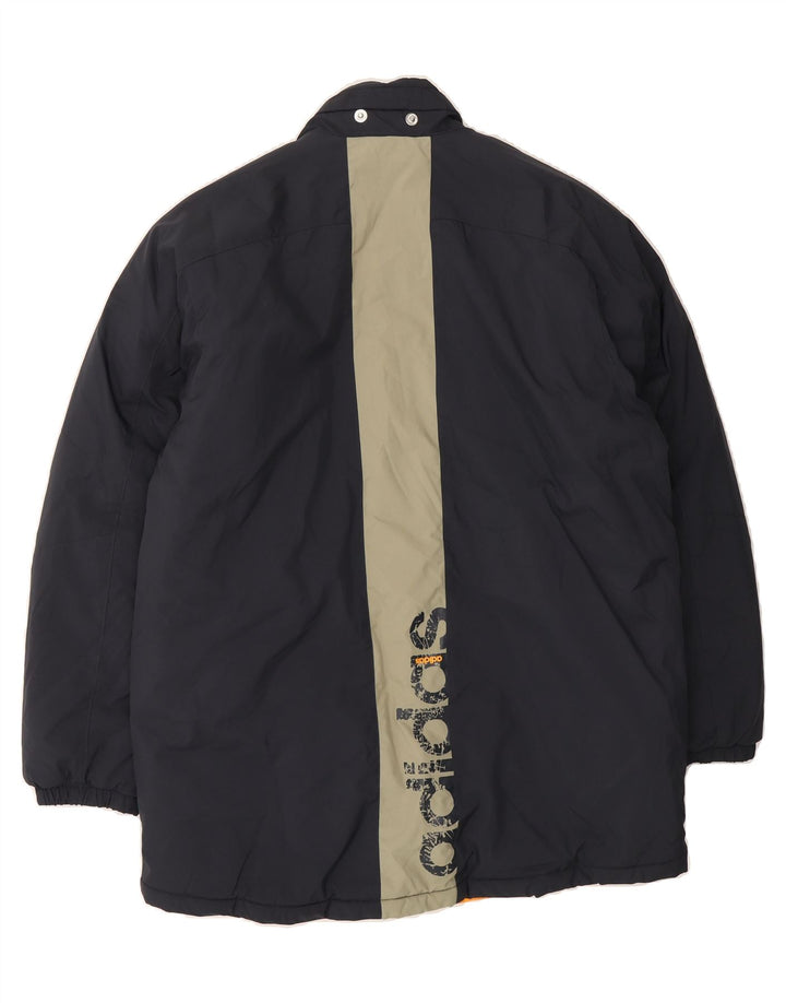 ADIDAS Boys Graphic Windbreaker Jacket 15-16 Years Navy Blue Polyester Vintage Adidas and Second-Hand Adidas from Messina Hembry 