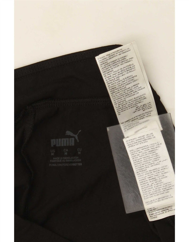 Puma ženske tajice UK 12 Srednje crni pamuk