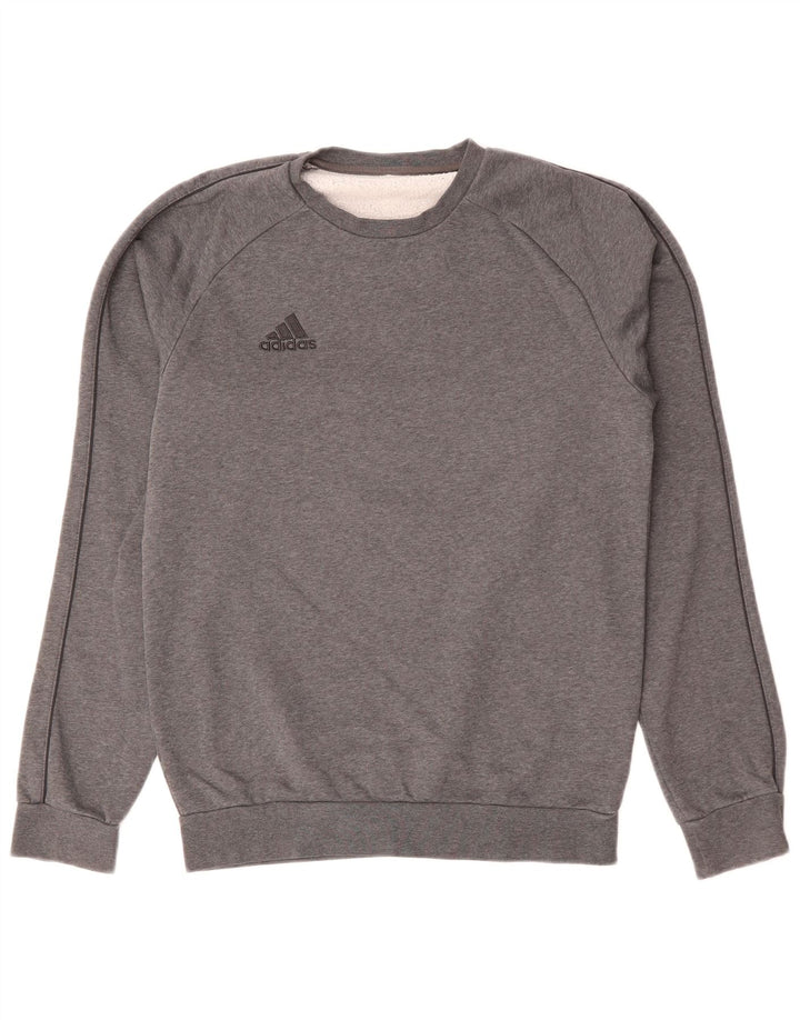 Adidas muški džemperi mali sivi pamuk