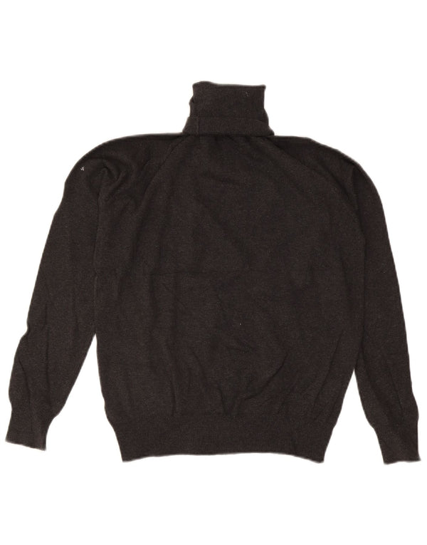 Zara ženski pulover s rol izrezom UK 18 XL sivi pamuk