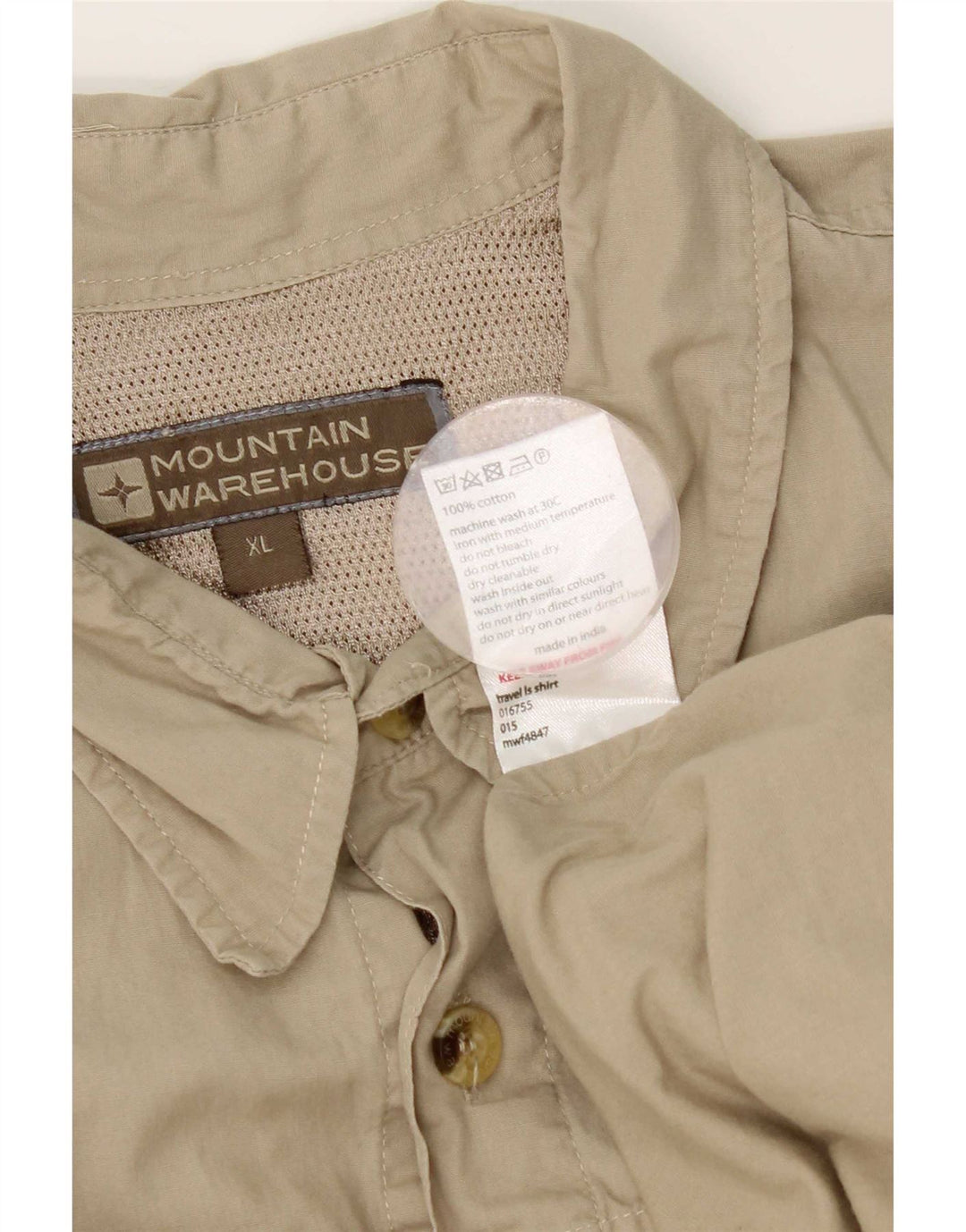 Mountain Warehouse muška košulja XL bež pamuk