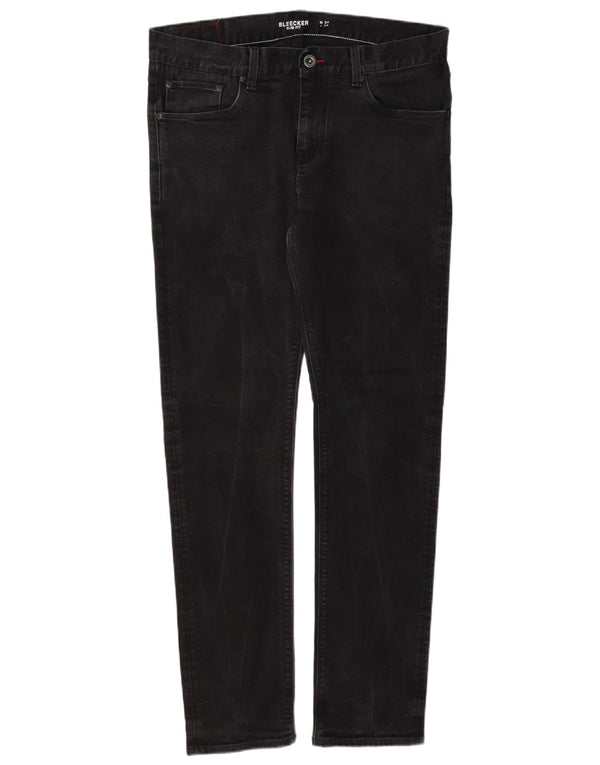 Wrangler Mens Bleecker Slim Jeans W34 L34 Sivi pamuk