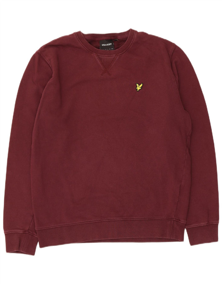 Lyle & Scott muška majica s kratkim rukavima, veliki kestenjasti pamuk