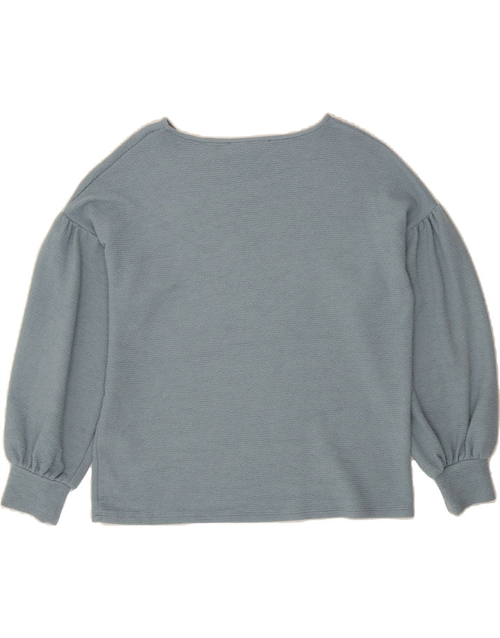 FRENCH CONNECTION Womens Boat Neck Jumper Sweater UK 14 Medium Blue Vintage French Connection and Second-Hand French Connection from Messina Hembry 