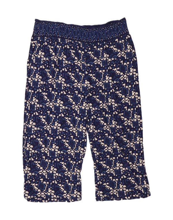 Ženske skraćene hlače Fat Face UK 24 4XL W46 L26 tamnoplave geometrijske