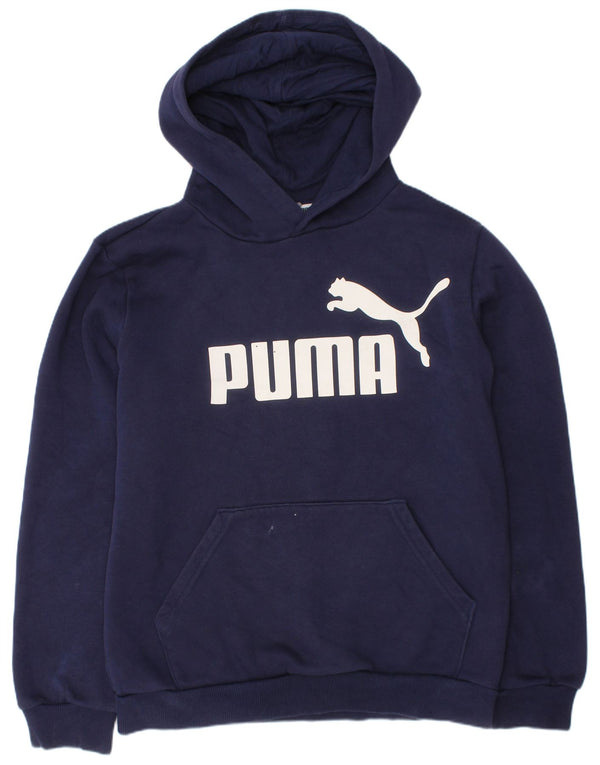Puma Boys Graphic Hoodie Džemper 11-12 godina tamnoplavi pamuk