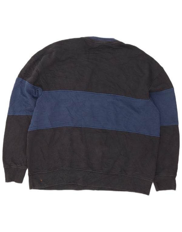 Levi's Mens Relaxed Fit Sweatshirt Jumper Large Navy Blue Colourblock