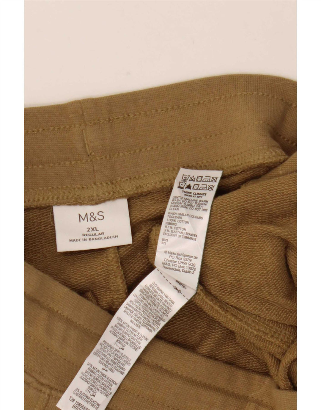 Marks & Spencer muške hlače za trenirku 2XL, bež pamuk